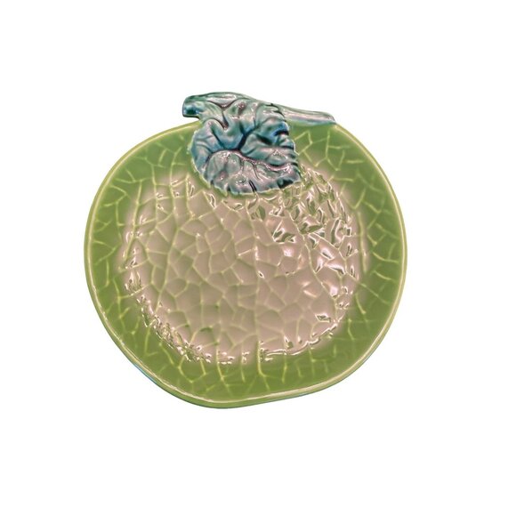 Set Of 5 Fruit-Shaped Ceramic Plates - Apple Orange Pear Grapes & Tomato Theme D - Picture 5 of 12